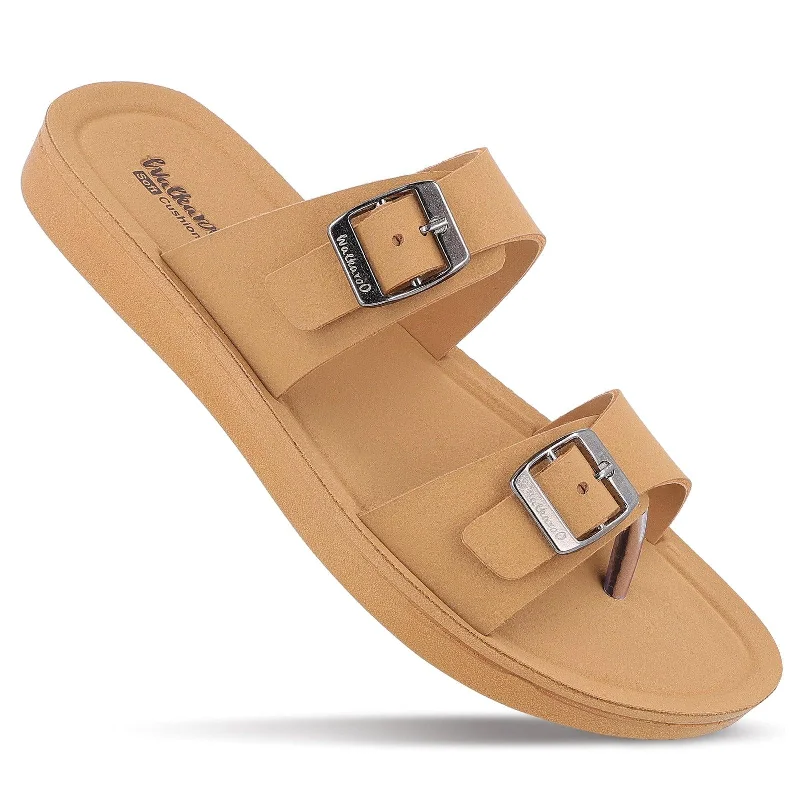 High-end Fabrics Women's Daily Wear Sandals  - WL7581 Beige