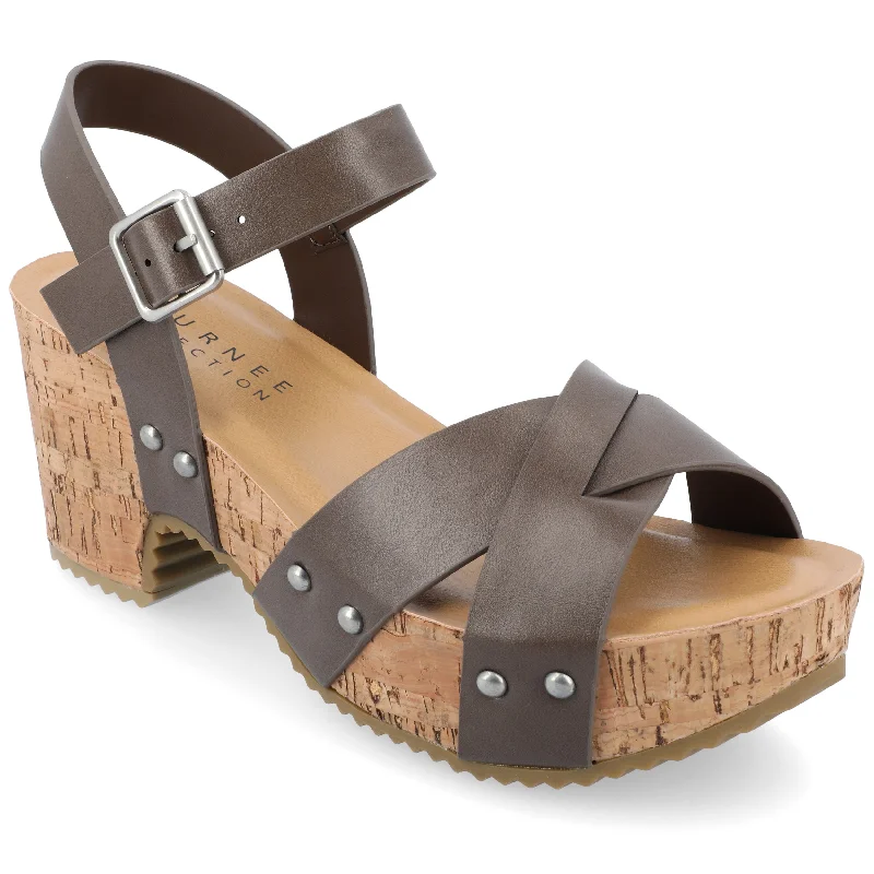Moisture wicking Journee Collection Women's Tru Comfort Foam Valentina Sandals