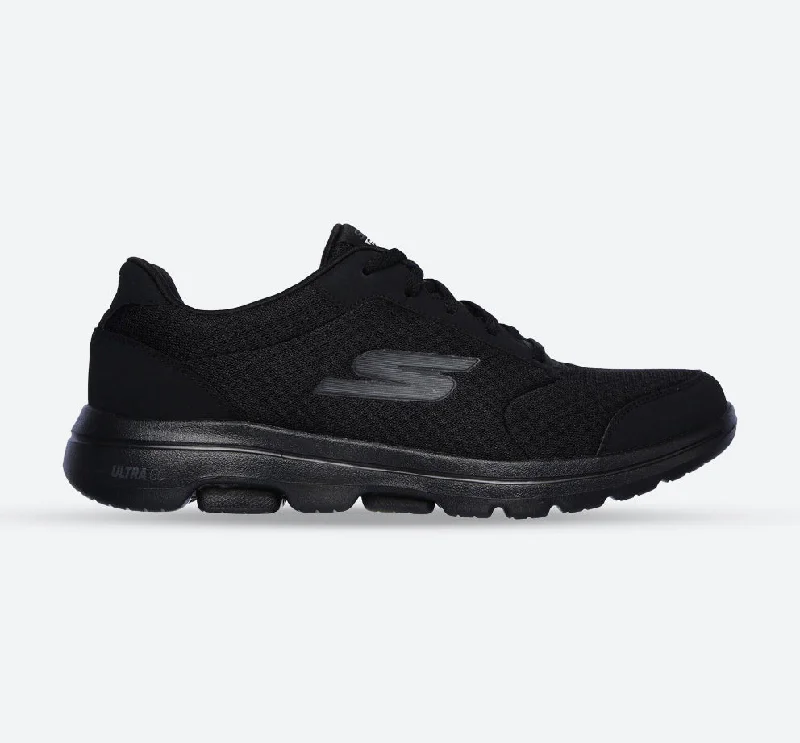Bottom And Versatile Womens Wide Fit Skechers Go Walk 5-55509 Walking Sneakers