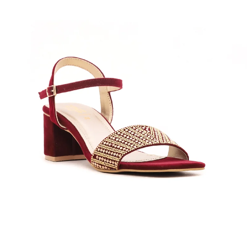 British casual Maroon Fancy Sandal FN5459