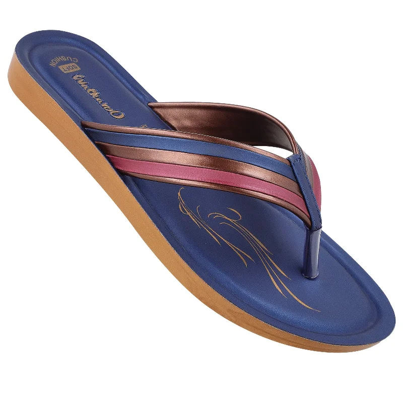 High waist design Women's Daily Wear Sandal  - WL7198 Navy Blue