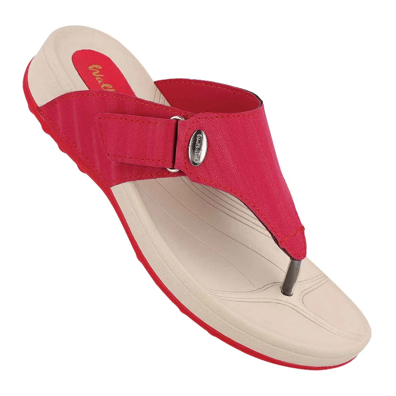 Elegant and noble Women's Flip-Flop - WC4989 Red