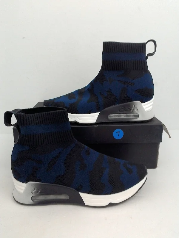 Luxury and fashionable Ash Women's Lulu Camo Black/ Navy Sneakers Size 37