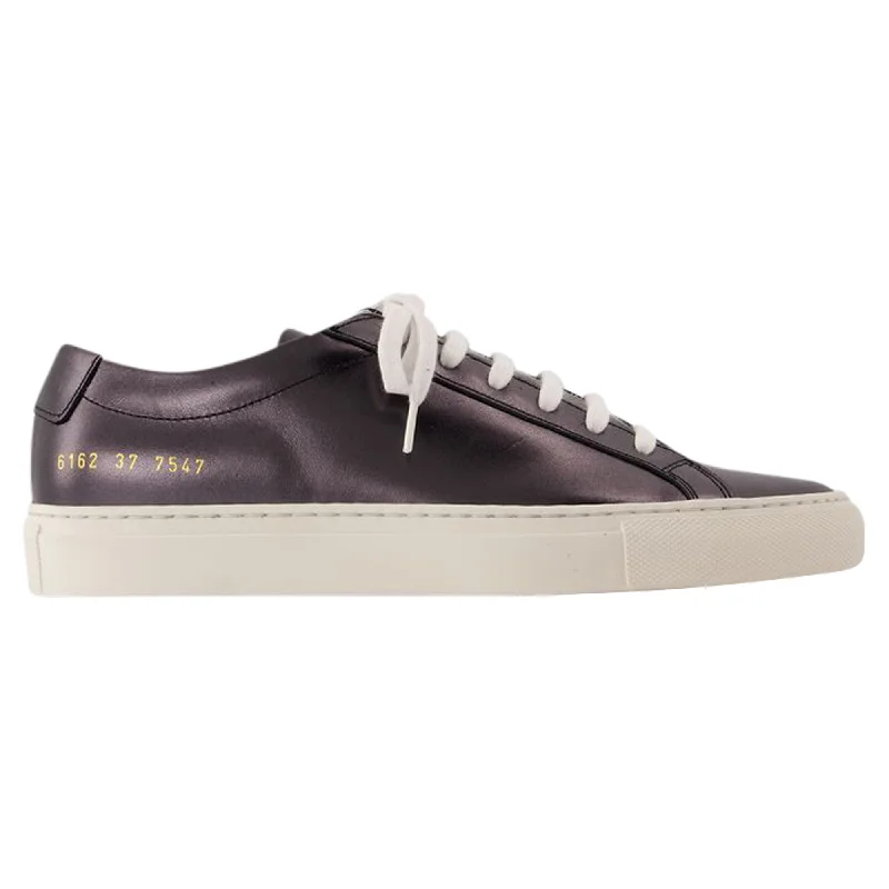 Short skirt design Achilles Shiny Sneakers - COMMON PROJECTS - Leather - Black