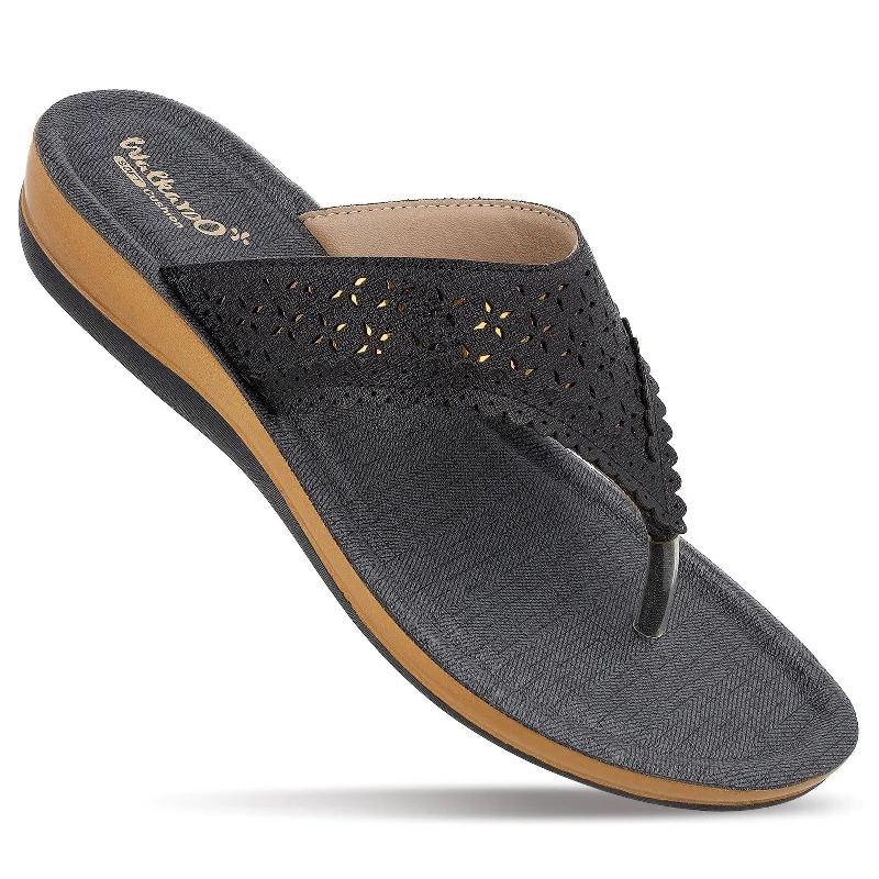 Simple research Women's Daily Wear Sandals - WE2021 Black