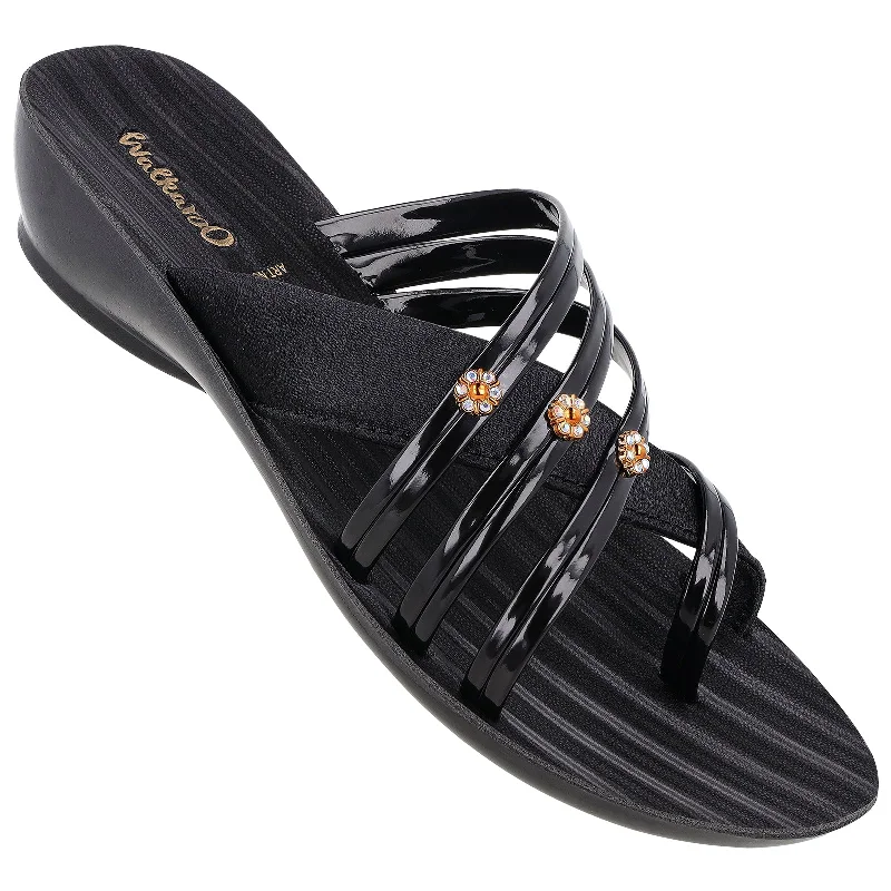 Design And Tailoring Women's Daily Wear Sandals  - BX2650 Black
