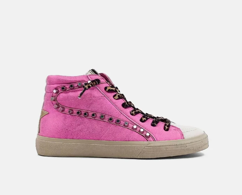 Denim Design Women's Rio Star Sneakers In Bright Pink