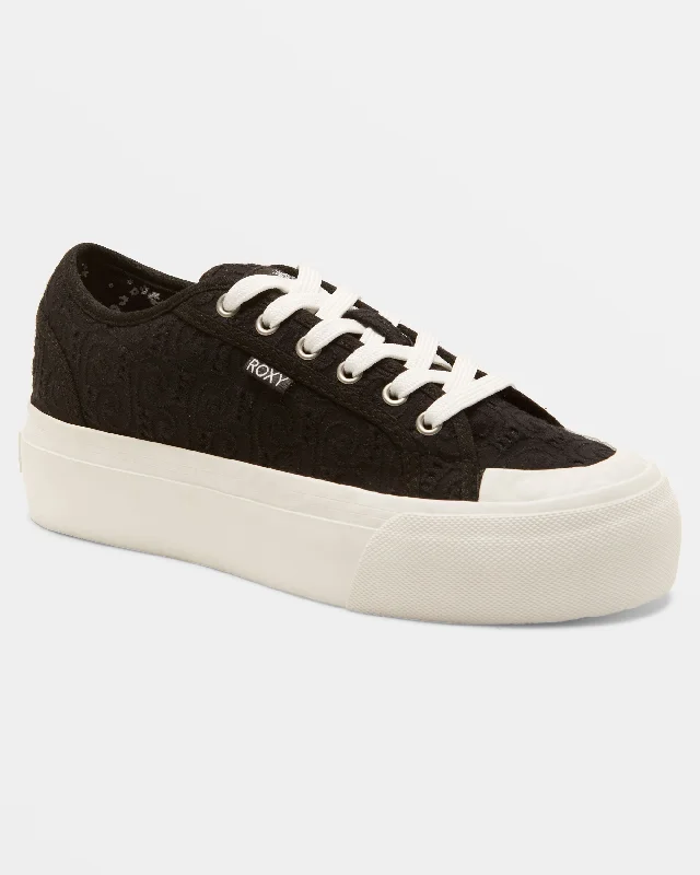 Round neck design Cruizer Platform Shoes - Black