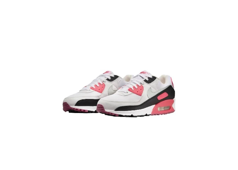Avant-garde trend Women's Air Max 90 Sneakers In White/light Silver-Aster Pink