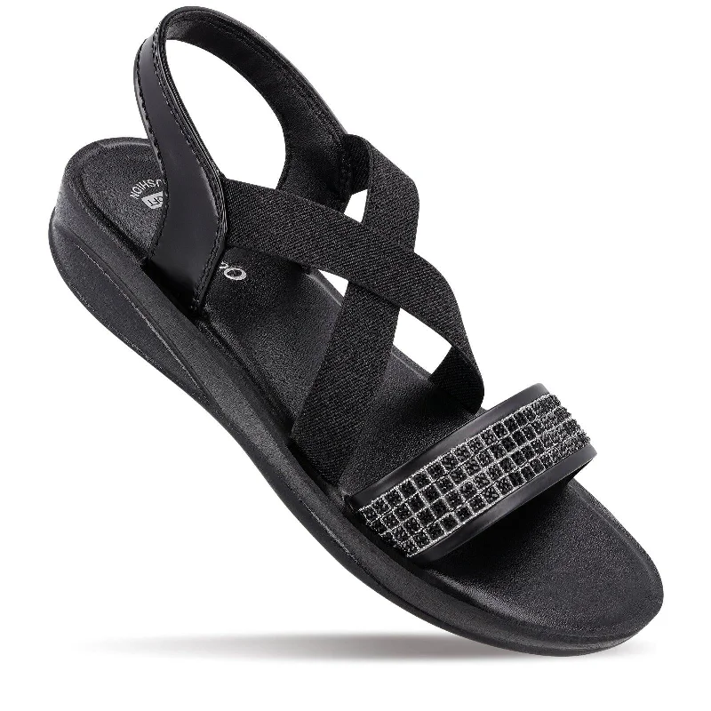 Low-key Luxury Women's Daily Wear Sandal  - WL7885 Black