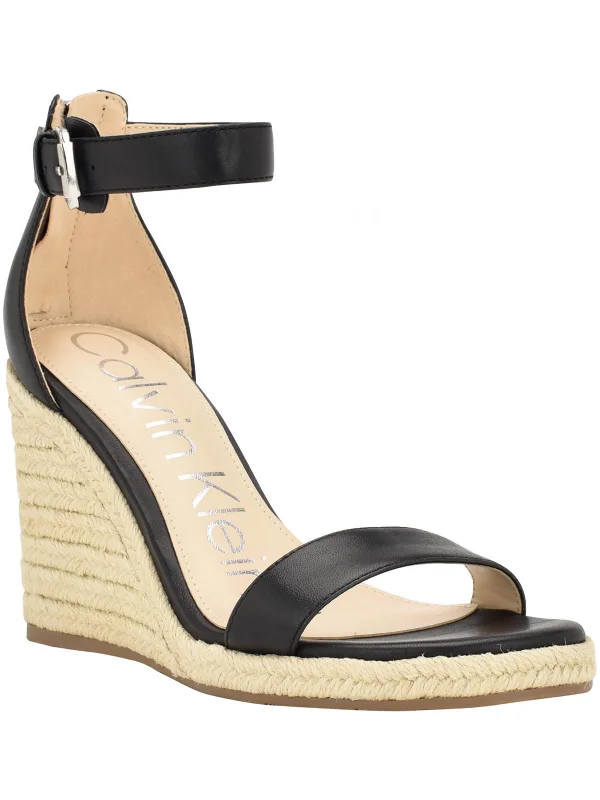 High-quality fabrics NOSHELA Womens Leather Open Toe Wedge Sandals