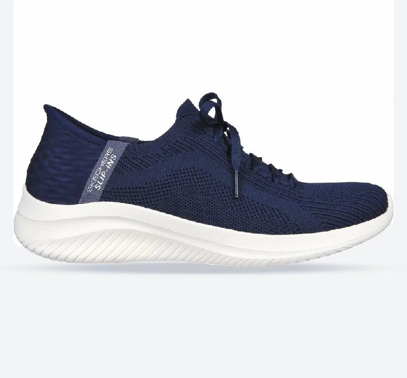 Sports Comfort Style Women's Wide Fit Skechers 149710 Slip-ins Ultra Flex 3.0 Brilliant Path Sneakers - Navy