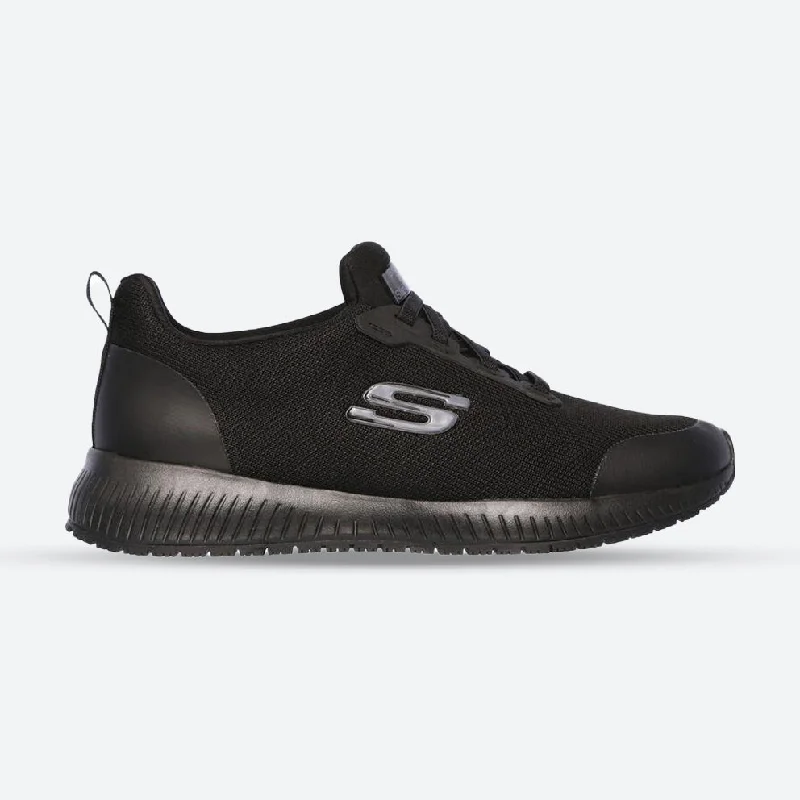 Simple research Women's Wide Fit Skechers Squad Sr 77222 Walking Sneakers
