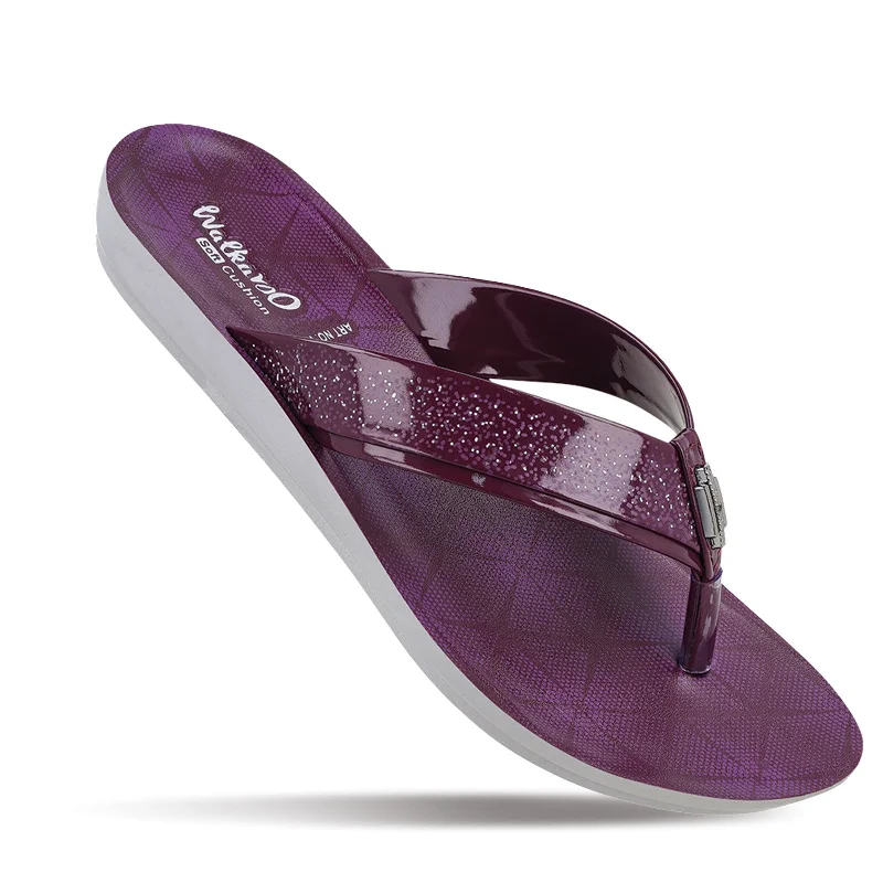 Comfortable Design Women's Daily Wear Sandal  - WL7132 Dark Grape