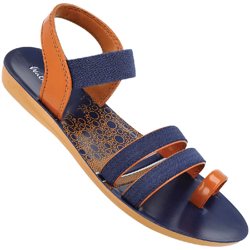 Warm And Comfortable Women's Daily Wear Sandal  - WL7752 Blue Tan