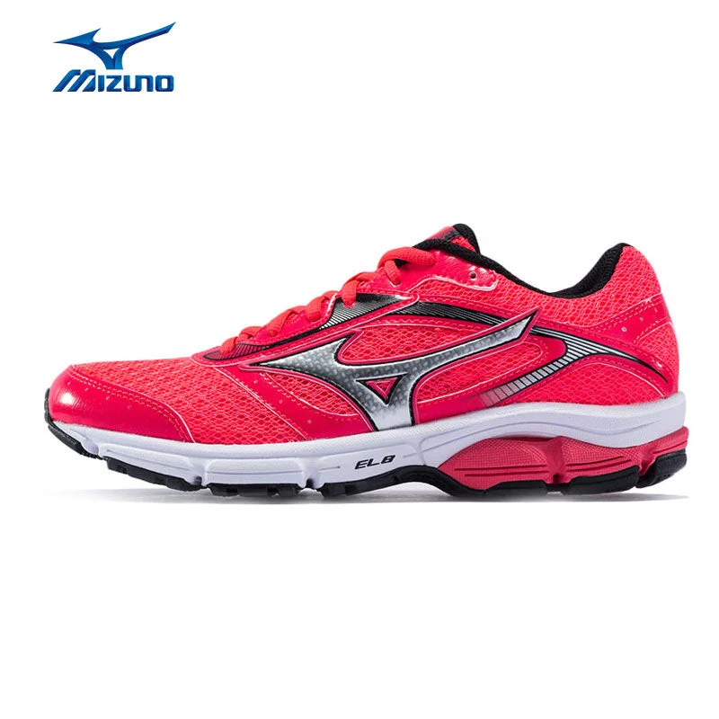 Denim Design MIZUNO Women's WAVE IMPETUS 4 Jogging Running Shoes Breathable Stable Sports Shoes Sneakers