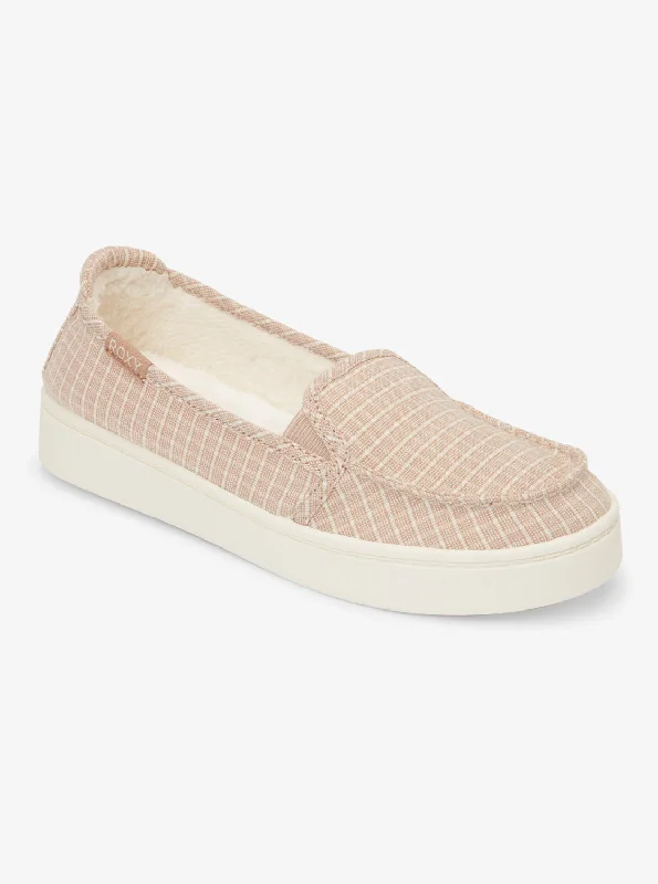 Elegant Style Minnow Plus Fur Shoes - Light Brown