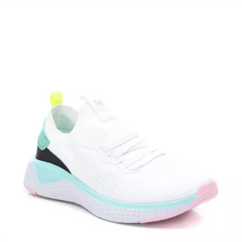 Sports Jumpsuit Women's Lace-Up Sneakers In White