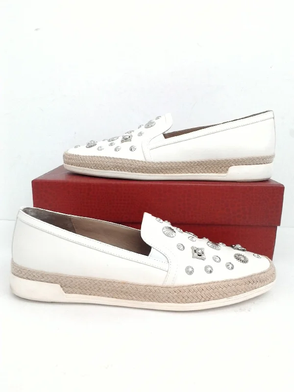 Classic Retro Donald Pliner Women's Pamela Off White Calf Size 9.5 M