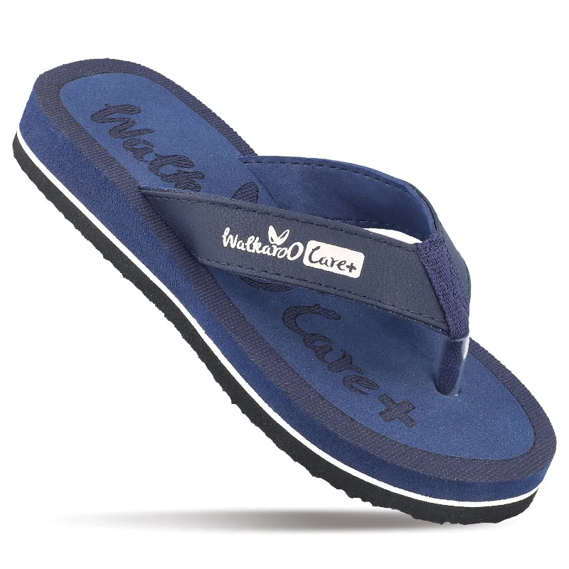 Design Perception Women's Printed Care Plus Flip-Flop  - WH3956 Blue