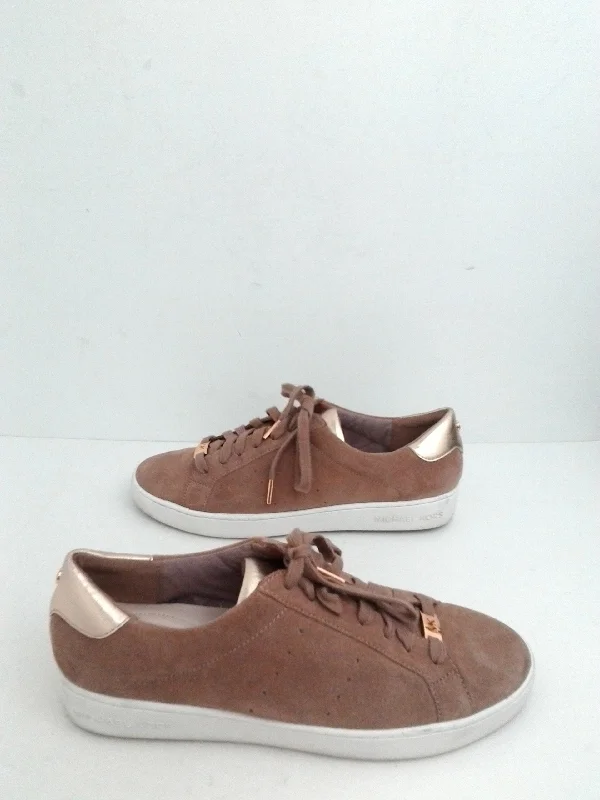 Design And Tailoring Michael Kors Women's Tan Suede Leather Sneaker Size 11 M