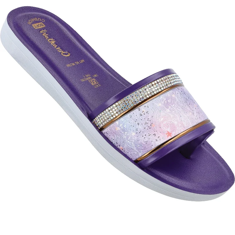 Unique Design Women's Slide Sandals - WL7669 Ultra Violet