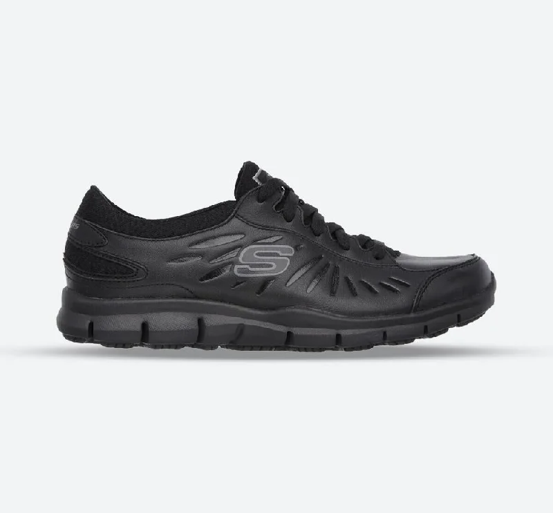 Innovative Design Women's Wide Fit Skechers 76551EC Eldred Occupational Sneakers