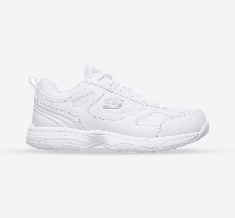 Comfortable And Simple Women's Wide Fit Skechers 77200EC Relaxed Fit Dighton Bricelyn Sneakers