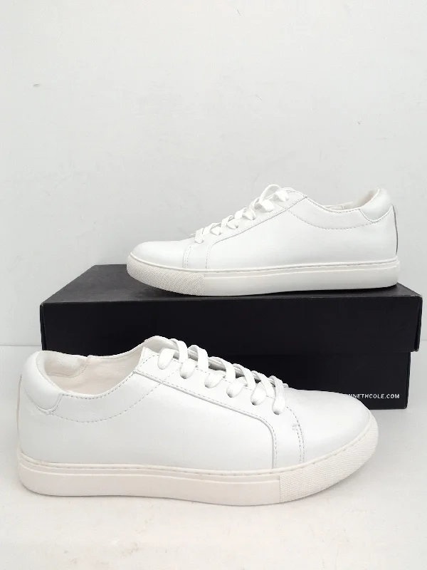 Elegant Style Kenneth Cole Women's Kam White Leather Sneakers Size 6 M