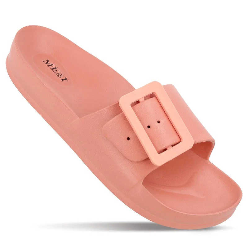 Unique Design ME & I Womens Flip Flop  - MI97094 Peach