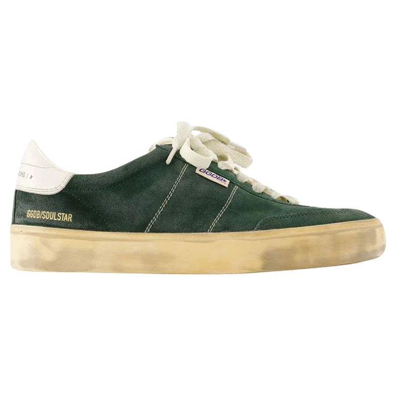 Extra long version Soul Star Sneakers - Golden Goose Deluxe Brand - Leather - Green