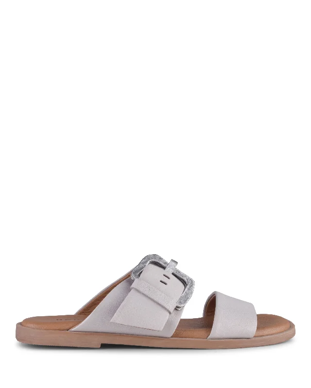 Simple Solid Color Jett Grey Leather