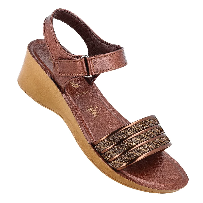 Relaxed And Casual Women's Daily Wear Sandal  - WL7911 Brown