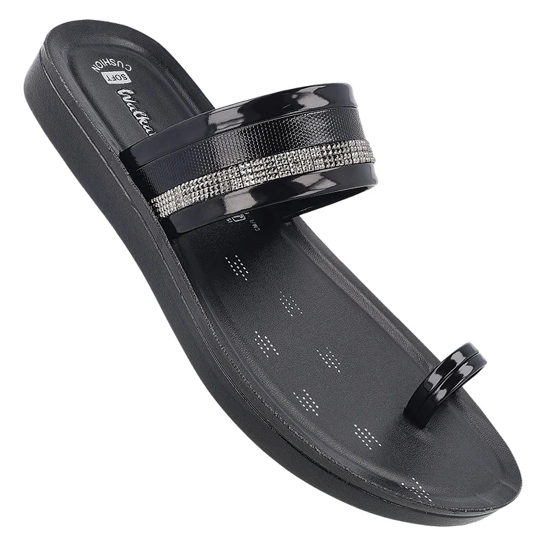 Noble Temperament Women's Daily Wear Sandals  - WL7590 Black