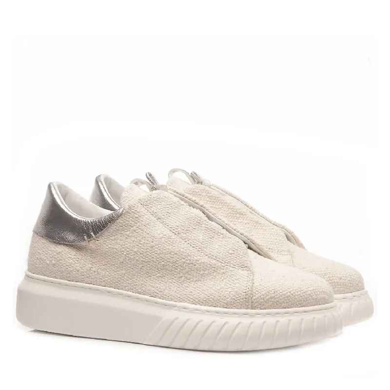 High waist design Women's Libi Sneakers In Cream