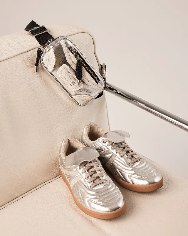 Street Show-off Style MADRID SHOE AND BAG SILVER BUNDLE