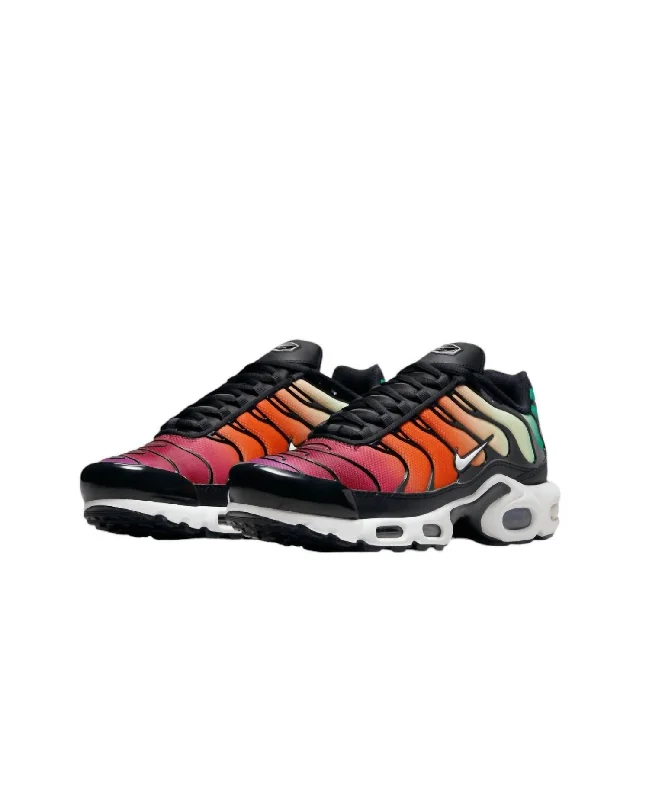 Fun and cute Women's Air Max Plus Sneakers In Black/white-Viotech-Team Red