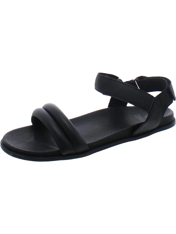Classic Retro Nolo  Womens Leather Open Toe Flatform Sandals
