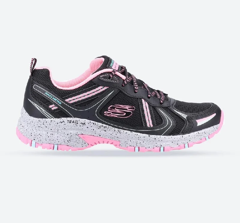 Fresh And Natural Women's Wide Fit Skechers 149820  Hillcrest Vast Adventure Sneakers - Black/Hot Pink