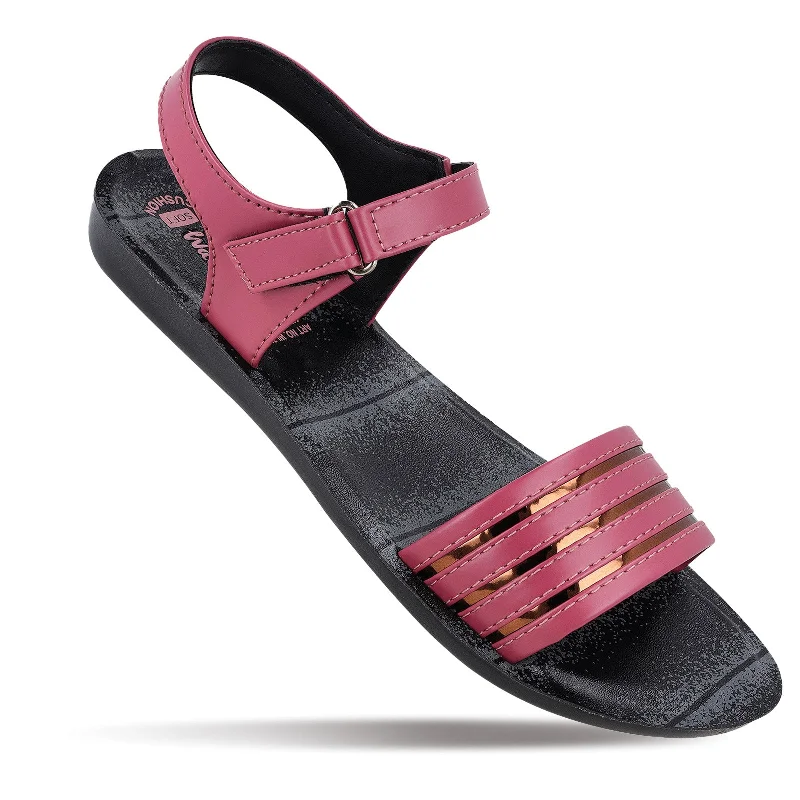 Skirt style Women's Daily Wear Sandal  - WL7841 Black Fig
