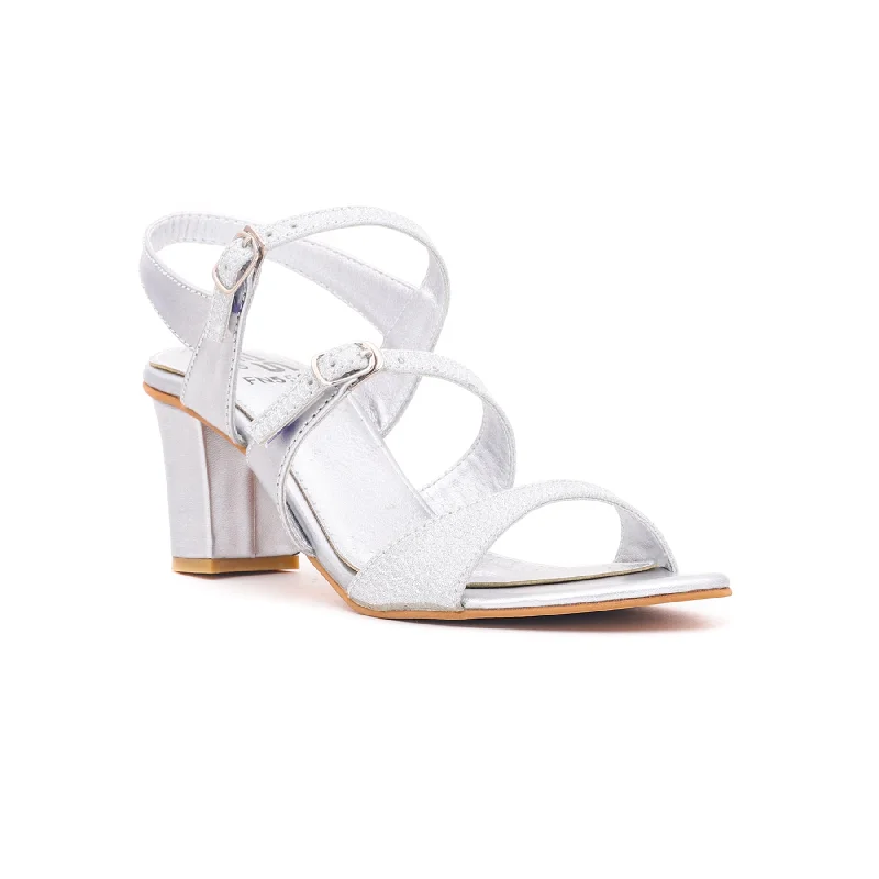 Minimal Style Silver Fancy Sandal FN5564