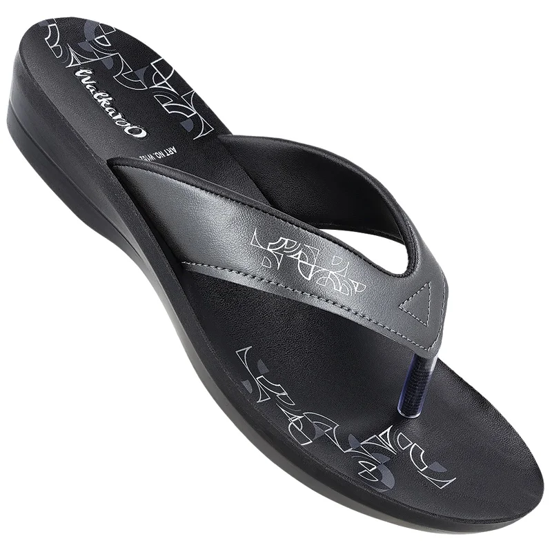 Windbreaker fashion Women's Daily Wear Sandals  - W102 Black Grey