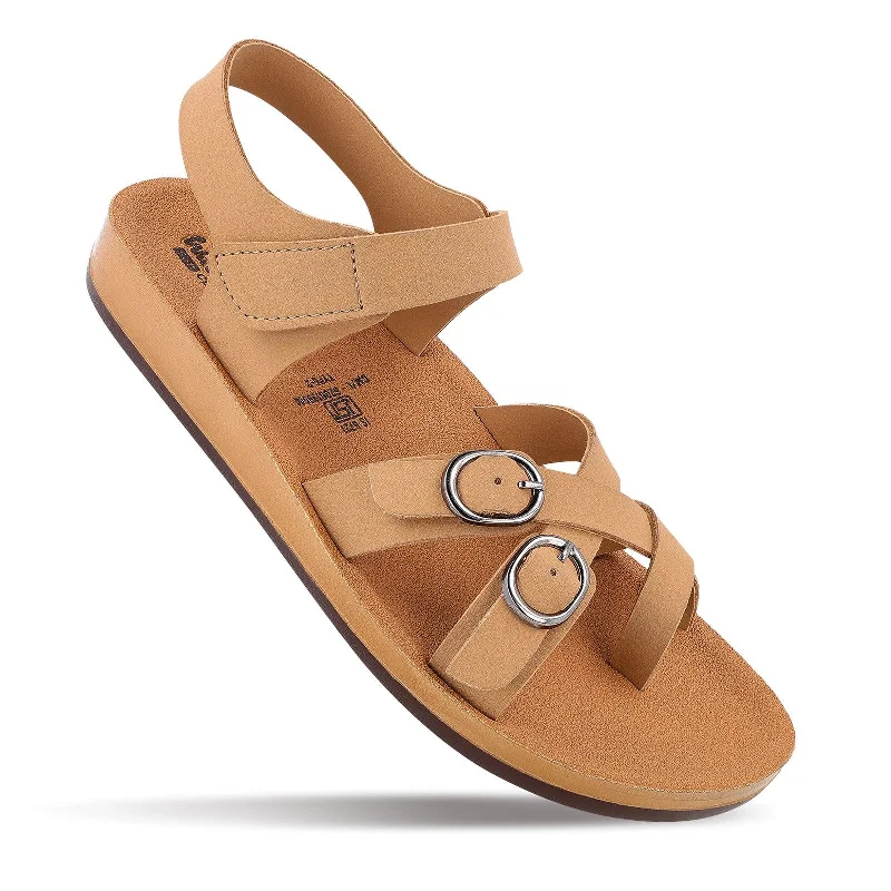 Leisure Travel Women's Daily Wear Sandals  - WL7905 Beige