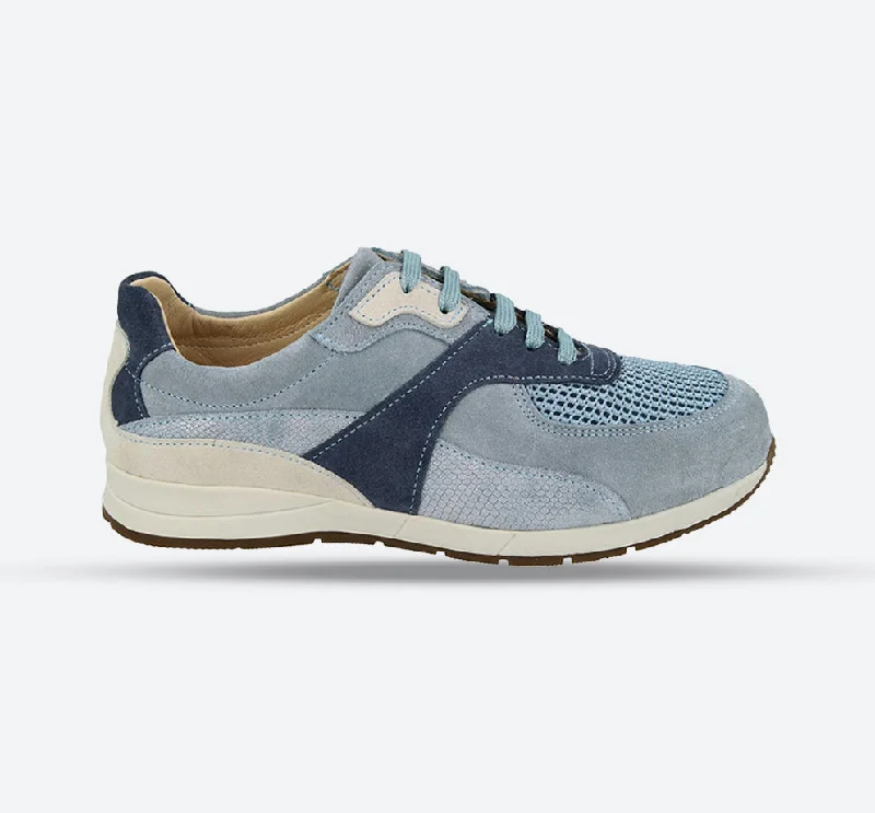 Trendy Traveler Womens Wide Fit DB Diss Casual Sneakers
