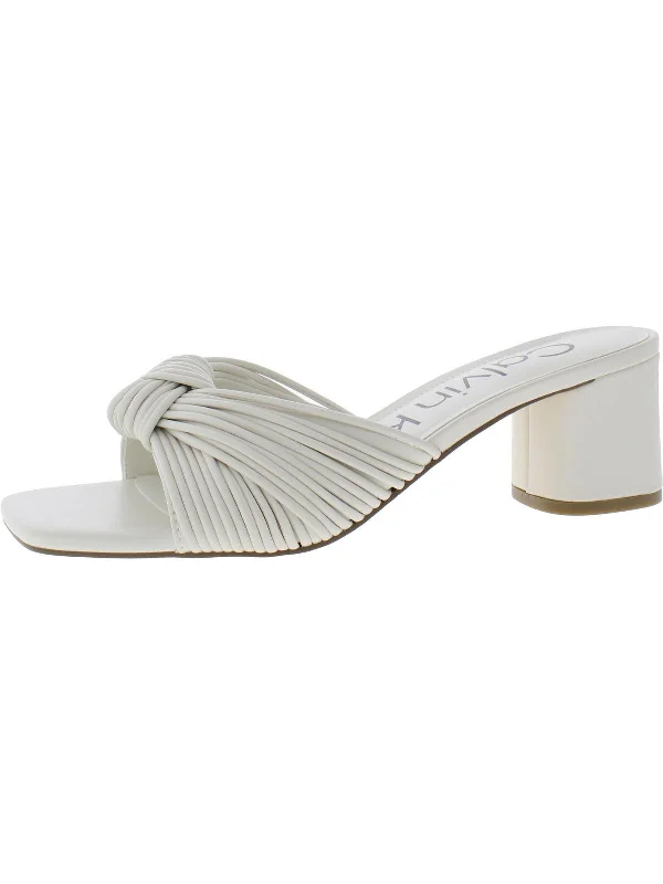 Advanced Customization Womens Faux Leather Slip-On Strappy Sandals