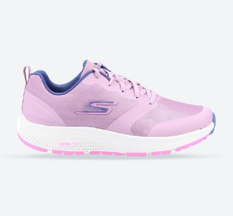 Comfortable and simple Women's Wide Fit Skechers 128275 GO RUN Consistent Lunar Night Sneakers - Mauve