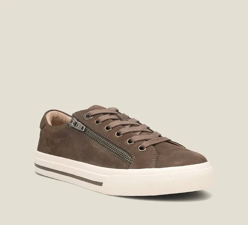 Stunning Fashion Women's Z Soul Luxe Sneakers In Dark Taupe Nubuck