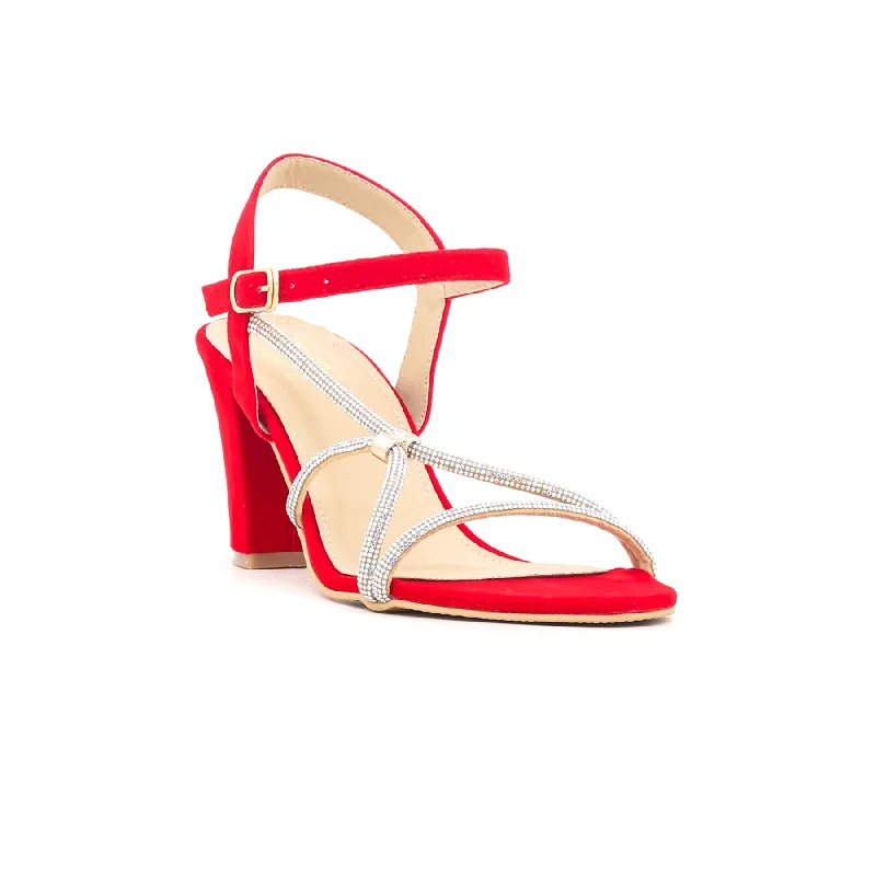 Slim Fit Red Fancy Sandals FN5469