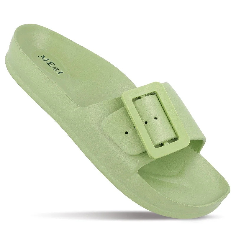 Simple Solid Color ME & I Women's Flip Flop  - MI97094 Mint