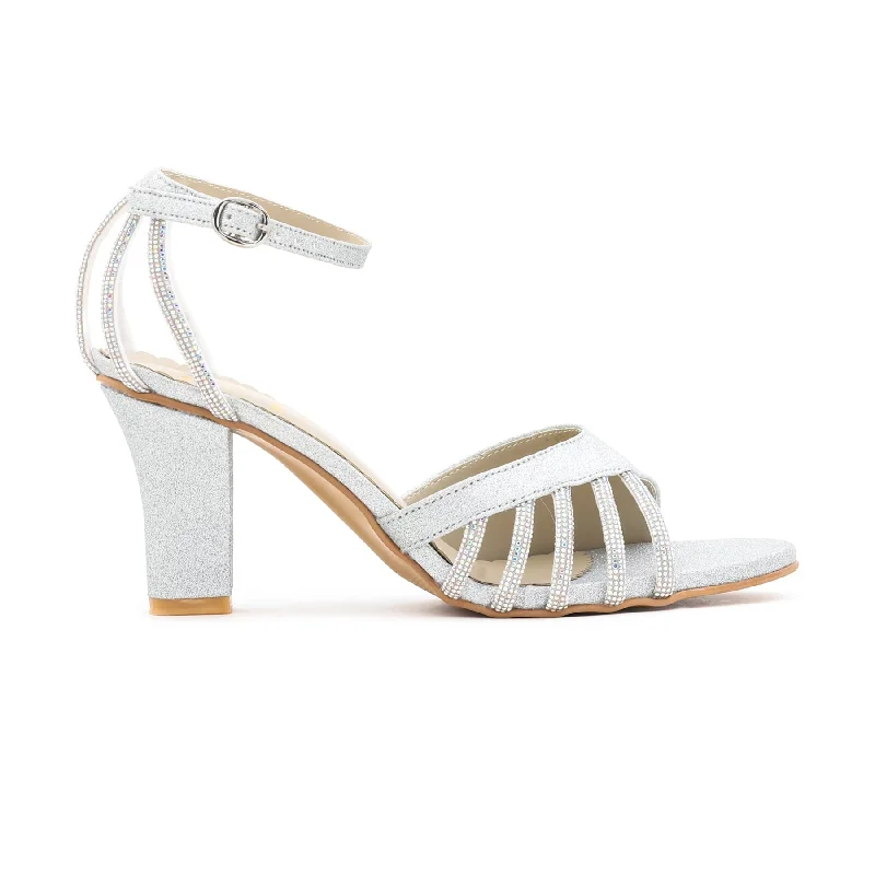 Casual And Versatile Silver Fancy Sandal FN5402